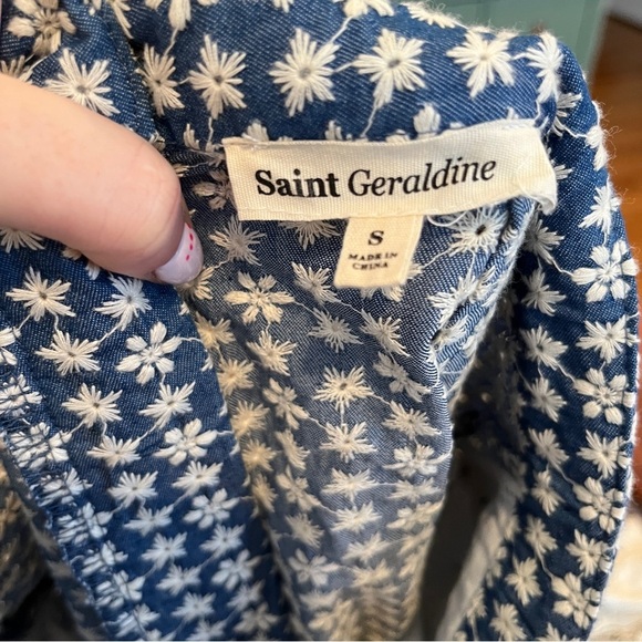 NWT Saint Geraldine Embroidered Overalls - Picture 5 of 10